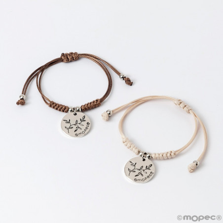 Bracciale di comunione in astuccio kraft personalizzabile da regalare