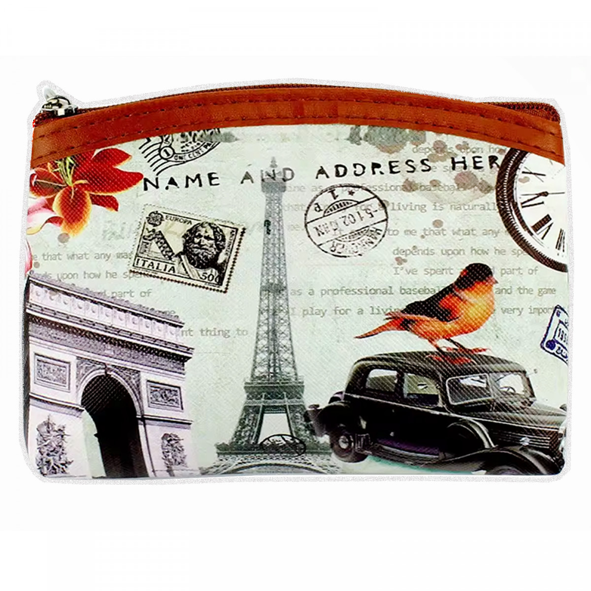 Borsa vintage con cerniera Paris