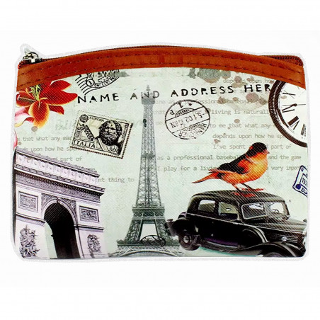 Borsa vintage con cerniera Paris