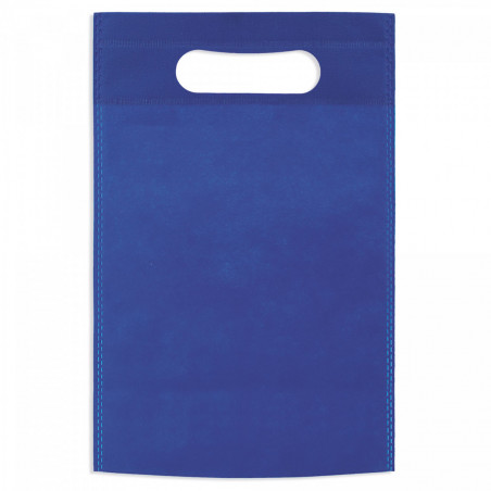 Bottiglia di vino e cavatappi in una borsa blu personalizzata per regali del giorno del padre