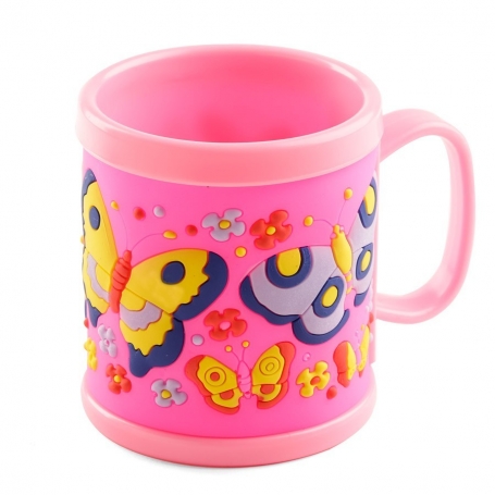 Porta spazzolino rosa per bambini