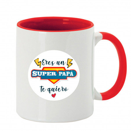 Tazza con stampa a sublimazione sei un super papà da regalare