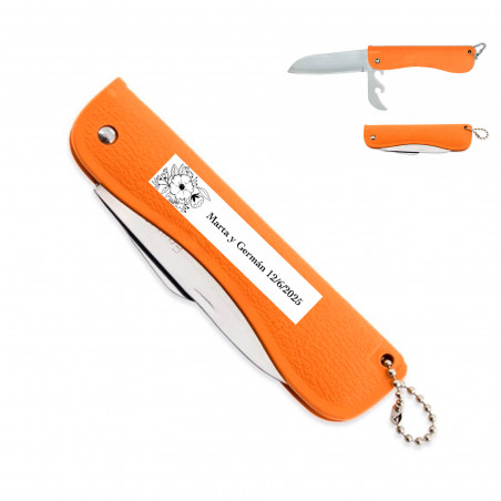 Coltello multiuso con adesivo floreale per dettagli di feste ed eventi