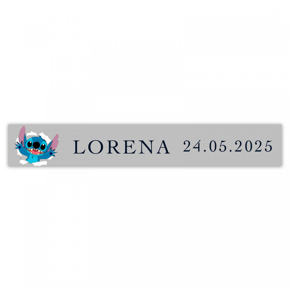 Adesivo trasparente Stitch per personalizzare dettagli