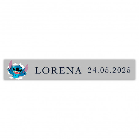 Adesivo trasparente Stitch per personalizzare dettagli