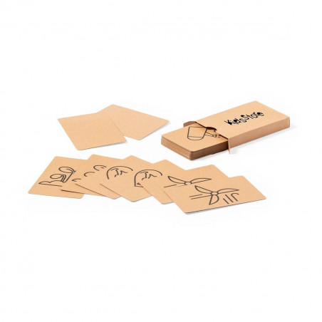 Gioco di memoria carte consapevolezza ecologica personalizzato con adesivo di compleanno