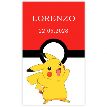 Adesivo 3x5cm pokemon per personalizzare dettagli