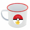 Tazza di metallo personalizzata con adesivo di Pikachu