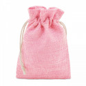 Balsamo labiale a forma di cuore in borsa rosa personalizzata con battesimo di bambina