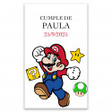 Adesivi personalizzati di Super Mario per eventi 3x5cm