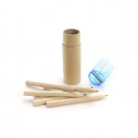 Astuccio con matite colorate e adesivo simpatico personalizzabile per dettagli infantili