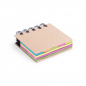 Taccuino con Post-it colorati con adesivo personalizzabile per dettagli di compleanno