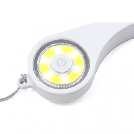 Fischietto con luce presentato in busta rossa con adesivo personalizzato per compleanni