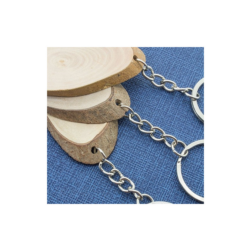 matches21, tronco di acacia, vaso per piante, vaso in legno con vaso in plastica, 1 pezzo 10-12 x 10 cm