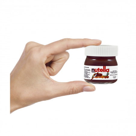 Nutella 25 gr. con etichetta personalizzabile per i dettagli della prima comunione del bambino