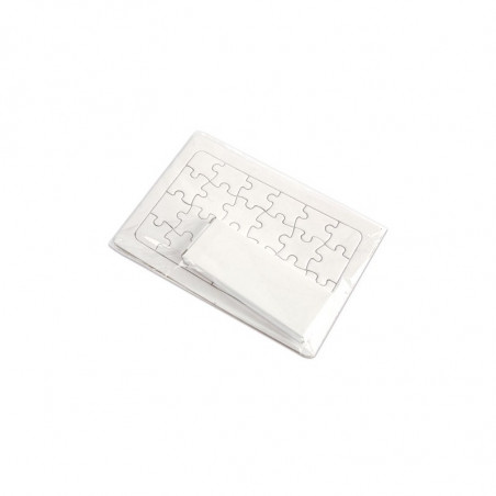 Puzzle con cera colorata per disegnare e adesivo personalizzabile Pocoyó per dettagli