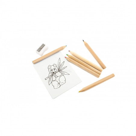 Colori con custodia adesiva personalizzata su zaino giraffa per bomboniere per bambini
