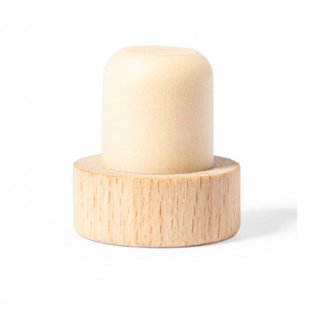 Tappo di legno riutilizzabile con adesivo personalizzabile per dettagli prima comunione