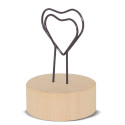 Clip di cuore con adesivo personalizzato in scatola di acetato