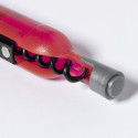 Cavatappi bottiglia rosa con segnalibro e adesivo comunione bimba