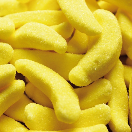 Barattolo di banane di caramelle personalizzato con adesivo di bambino per battesimi