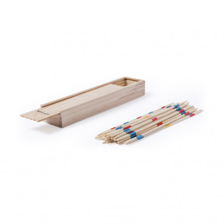 Gioco mikado personalizzato con adesivo di battesimo