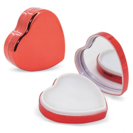 Balsamo per labbra a forma di cuore in confezione regalo con romantico adesivo da regalare