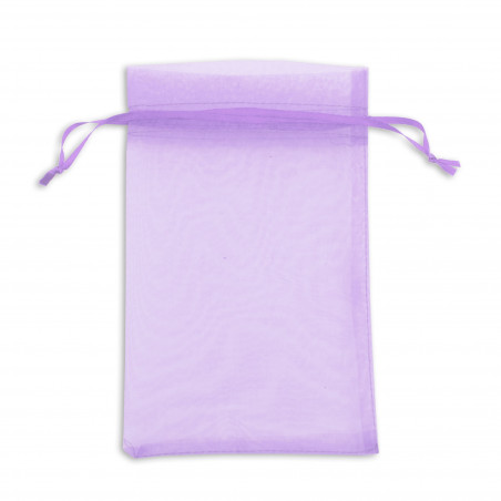Bracciale con pony e adesivi e pompon in sacchetto di organza viola con adesivo personalizzato per dettagli evento bambini