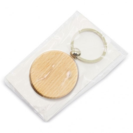 Portachiavi in legno personalizzato con scatola per celebrazione cristiana