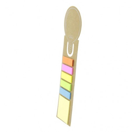 Righello di cartone con post-it personalizzato con adesivo di comunione per bambina