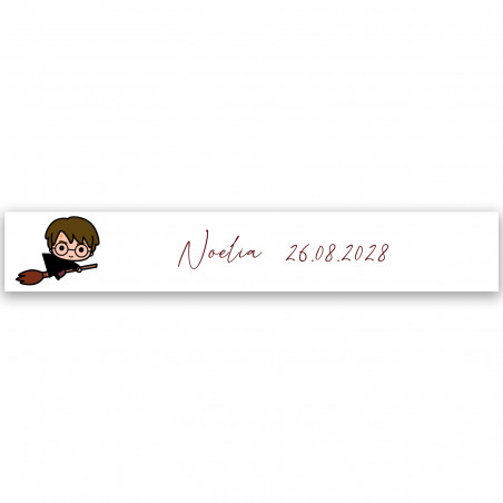 Adesivo 5 x 1 cm con ispirazione di harry potter personalizzabile