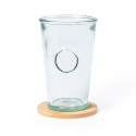 Sottobicchiere in bamboo in scatola regalo e adesivi decorativi