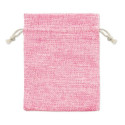 Balsamo per labbra rosa in una custodia a cuore rosa con borsa in tessuto abbinata da regalare in occasione di eventi
