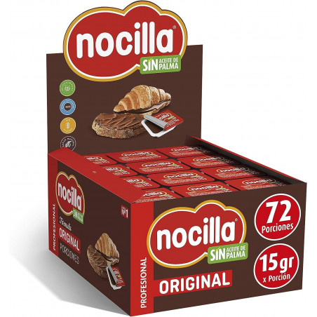 Mini Nocilla 15g con cucchiaio per biscotti in sacchetto trasparente come regalo di compleanno