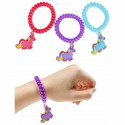 Bracciale unicorno in busta kraft rosa con adesivo personalizzabile da regalare