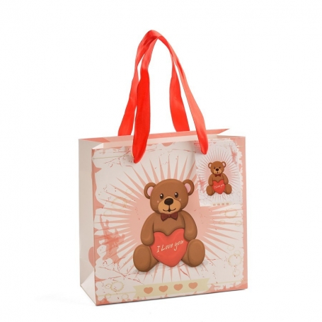Piccola borsa a forma di orsetto