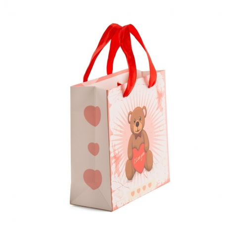 PATIKIL 30x30cm Carta Regalo Borsa con Manico, 5pz Contenitore Borsa
