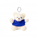 Portachiavi orsetto di peluche in busta di carta con finestra e adesivo personalizzato per battesimi