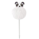 Zaino pieghevole per bambini con orsetto panda e penna con pompon abbinato