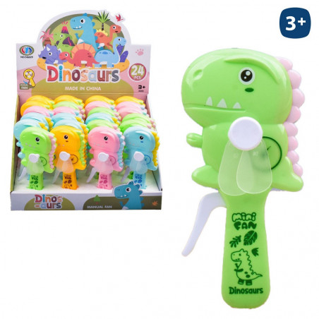 Ventilatore manuale con design di dinosauro in borsa personalizzata per compleanni