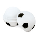 Lucidalabbra e cioccolatini a forma di pallone da calcio in sacchetto personalizzato per la comunione di un bambino