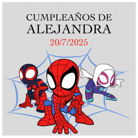 Adesivo spidey e il suo super team 5x5cm trasparente