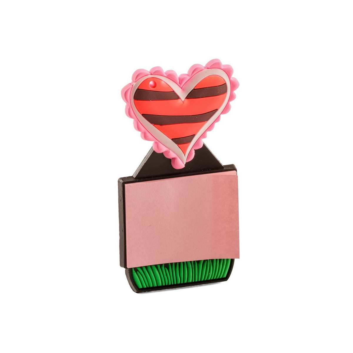Mini quaderno a forma di cuore con magnete