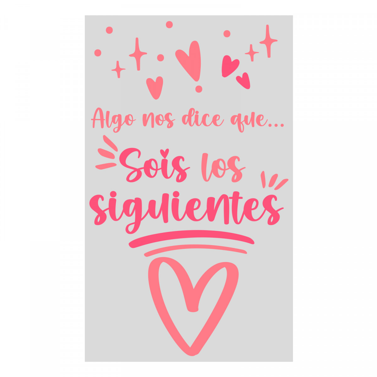 Adesivo per matrimonio siete i prossimi 3x5cm