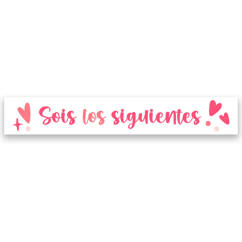 Adesivo da matrimonio di 5 x 1 cm con la frase siete i prossimi