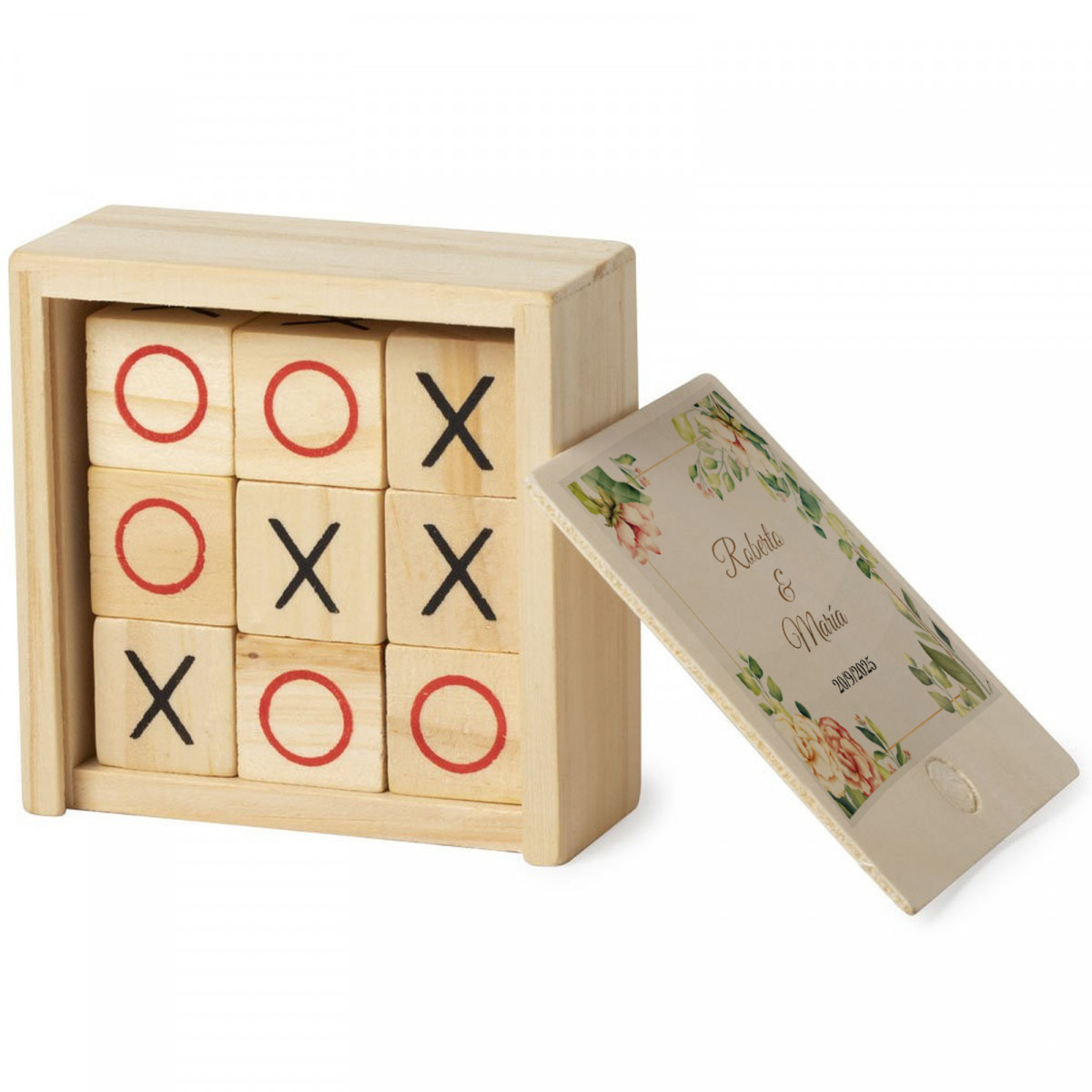 Gioco del tris in legno personalizzato un dettaglio originale per i tuoi invitati