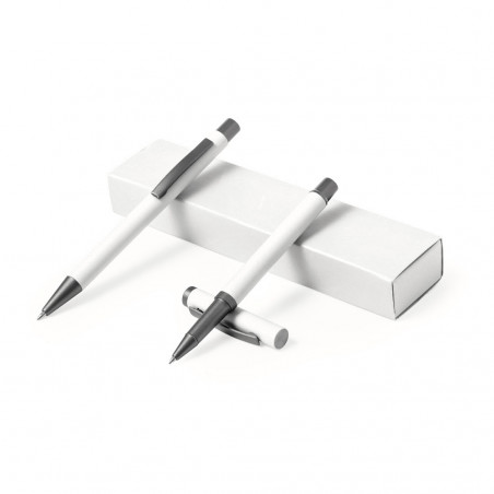 Set di penna e matita in astuccio bianco con adesivo personalizzato di harry potter