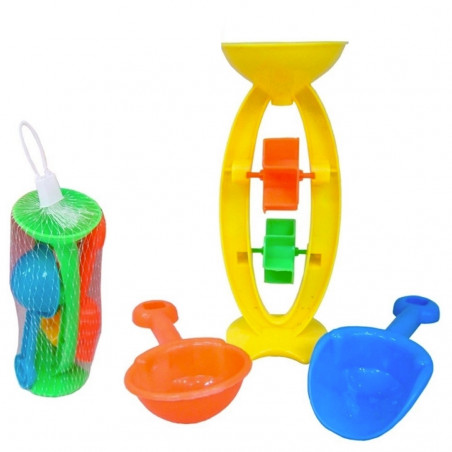 Set di giocattoli da spiaggia con sacchetto kraft personalizzato ideale per eventi