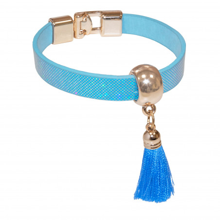 Elegante Bracciale con Nappa Blu Un Dettaglio Esclusivo per gli Ospiti