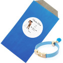 Elegante Bracciale con Nappa Blu Un Dettaglio Esclusivo per gli Ospiti